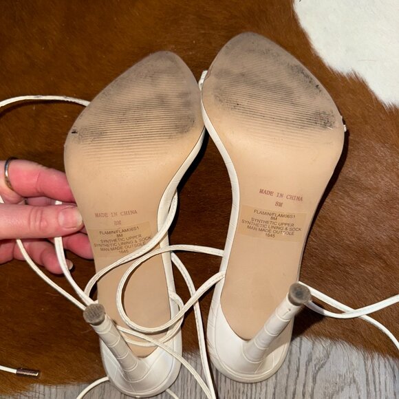 Steve Madden White Flamin Sandal (8) - Picture 8 of 12